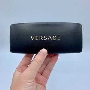 VERSACE BLACK LEATHER CASE